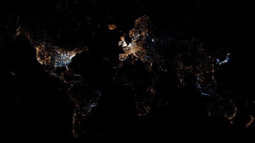 Geo-localized data from social media uploads World