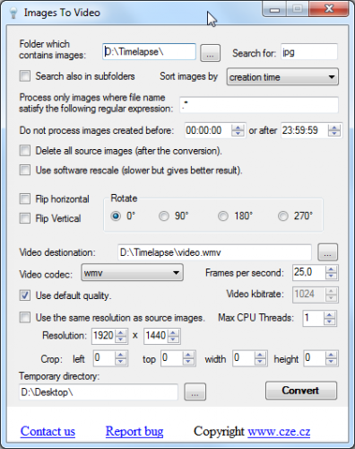 ImagesToVideo Screenshot