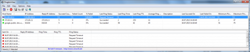 PingInfoView von NirSoft