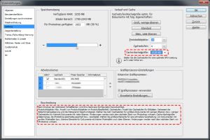 Photoshop CC Einstellungsdialog