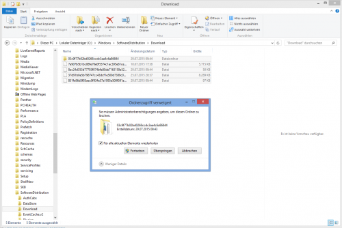 Windows Update Katalog zurücksetzen