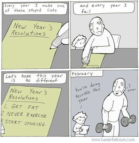 "Gute Vorsätze" von Lunarbaboon