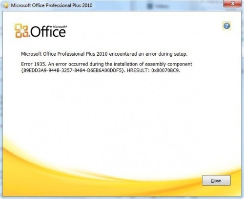 Office 2000 Installationsfehler