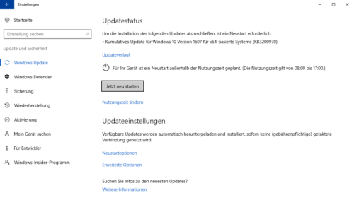 Windows update Fehler 0x800b0101