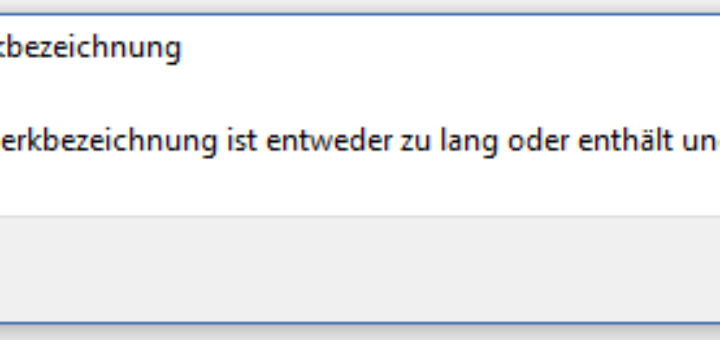 hdd name too long error