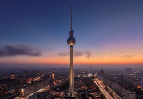 Blaue Stunde, Alexanderplatz Aussichtsplattform